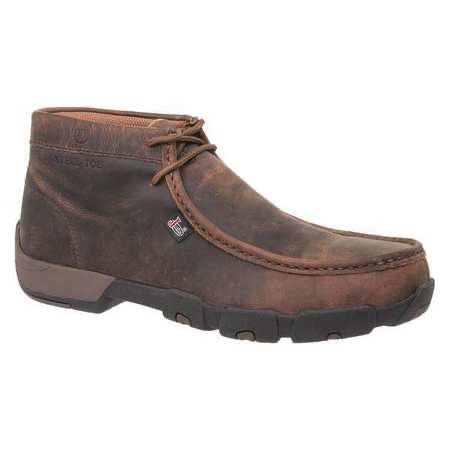 Justin 235 Work Boots Mens Western Round Steel Toe 4" Shaft