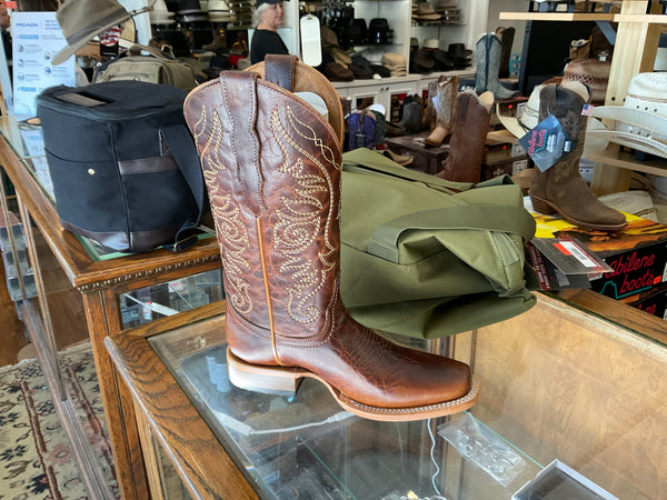 Circle G L6324 Ladies Brown Embroidery- Square Toe