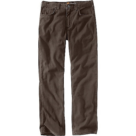 Carhartt Men's Rugged Flex Relaxed Fit Canvas 5-Pocket Dark Coffee