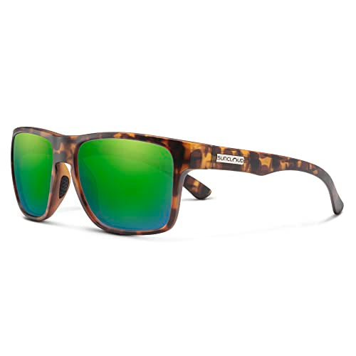 Suncloud Rambler Sunglasses Matte Tortoise/Polar Green Mirror