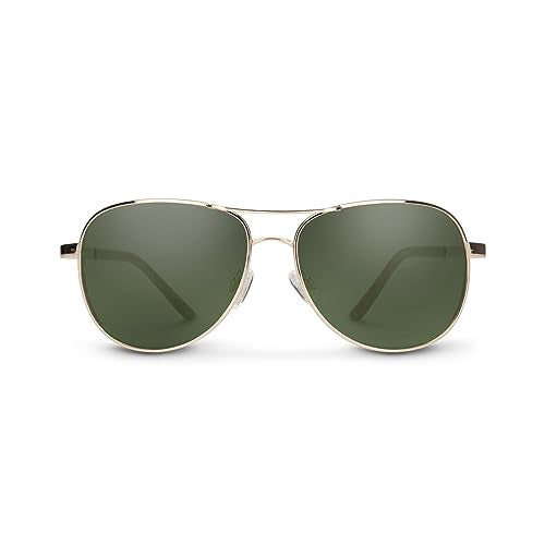 Suncloud Aviator - One Size - Gold / Gray Green Polarized