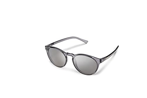 Suncloud 204202 Metric - Transparent Gray - Polarized Silver Mirror Unisex Oval