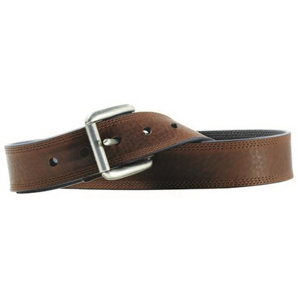 Ariat A10004631 Triple Stitch Work Belt - Mens, Brown Rowdy