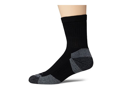 Carhartt Midweight Cotton Blend Crew Sock 3-Pack Men's Black Socks SC6203M