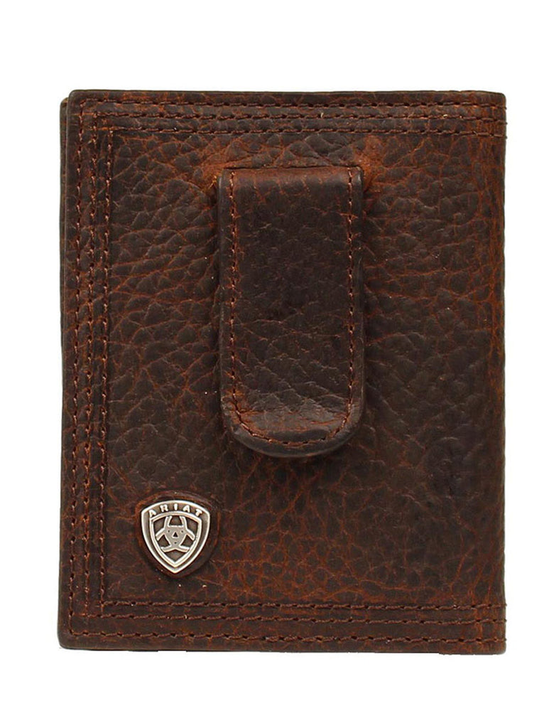 ARIAT Mens Bi-fold Shield Money Clip A35124282