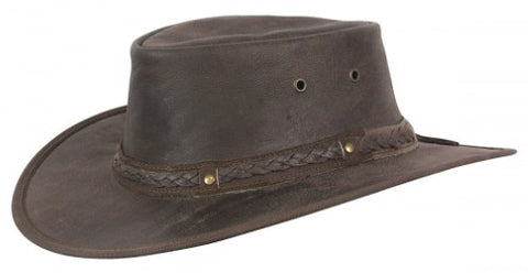 Conner A1007-3 Men Kangaroo Crossing Leather Hat
