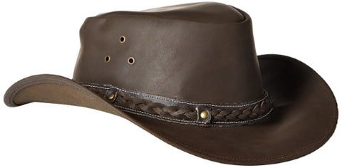 Conner A1001 Hats Men Down Under Leather Hat