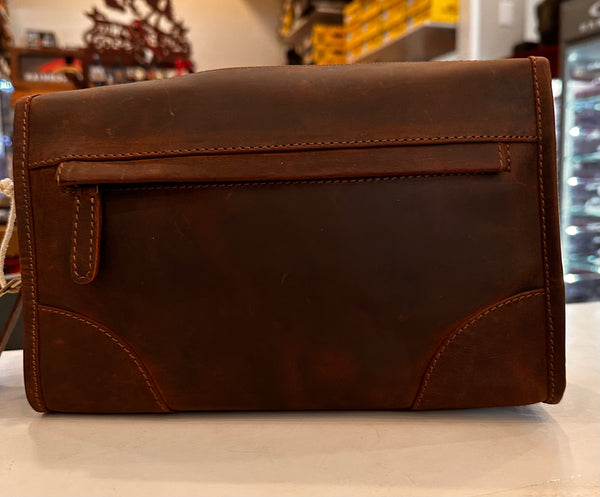 Paul & Taylor 16325 Shave Bag H. Brown
