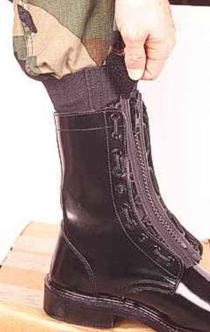 Raine 014B 1 Inch Wide Boot Blousers/Velcro Tie Straps Black