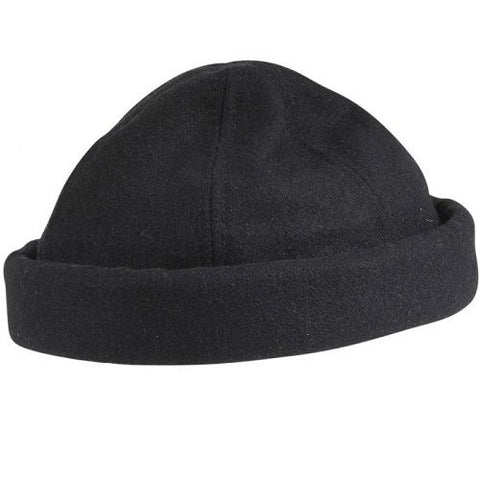 DORFMAN PACIFIC 167M MEN'S MELTON BEANIE WATCH CAP Black