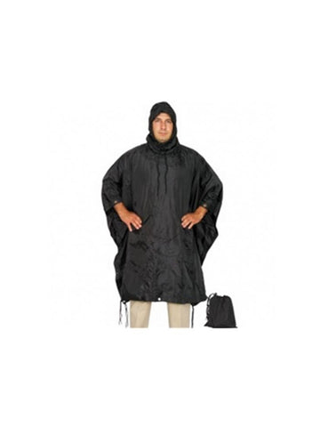 5-Star TSP-3101000 Black Military Ponchos Nylon