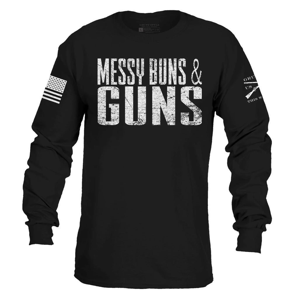 Grunt Style Women's Messy Buns - Long SLeeve - Navy