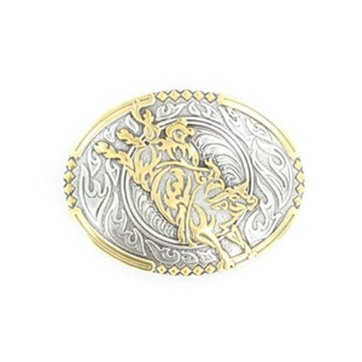 Crumrine Western Belt Buckle Oval Bucking Bull Rider 38010