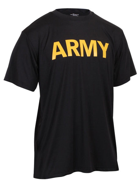 Rothco 46020 Army Physical Training PT Shirt Black