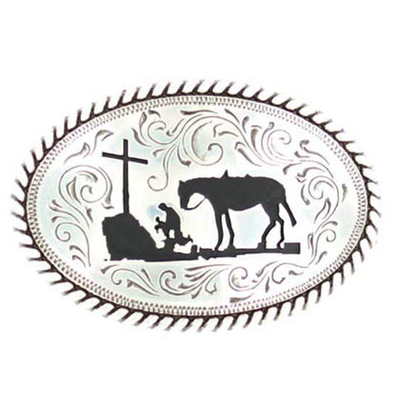 M&F Nocona 37382 Youth Cowboy Prayer Buckle