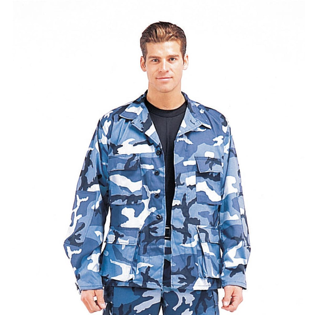 Rothco 8882 BDU Uniform Color Camo BDU Shirt Sky Blue Camo