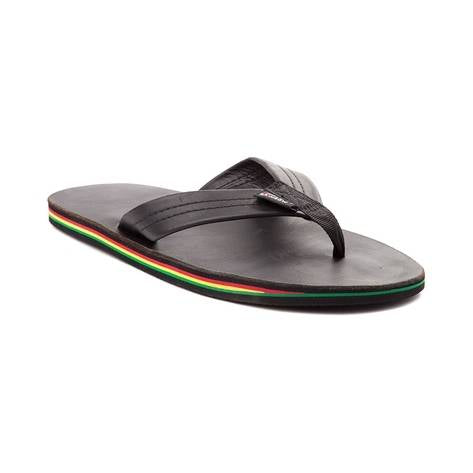 Rainbow RastaLTH Men's LeatherRasta Sandal - Black