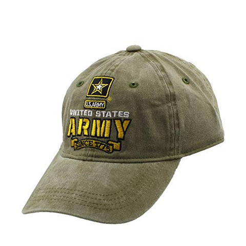 MP BCD224 Mens United States Army Adjustable Baseball Cap (Army Green, One Size)