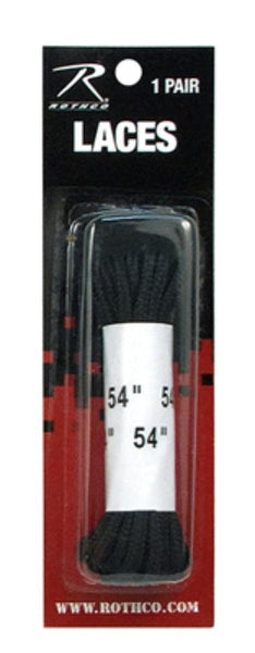 Rothco 6171 Black Nylon Boot Laces 54”