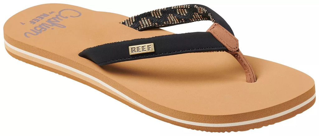 Reef Women's Cushion Sands Black / Tan