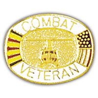 PINS- Combat Veteran (1")