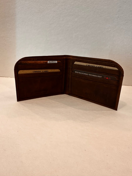 Paul & Taylor 51311 Front Pocket Wallet - Honey Brown RFID Protection