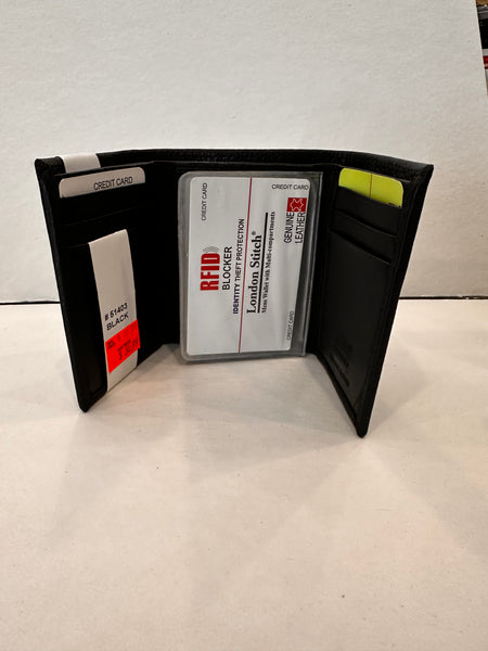 Paul & Taylor 51403 Trifold Wallet - Black RFID Protection