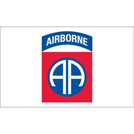 Flags: Airborne 3′ x 5′ Flag - Black background