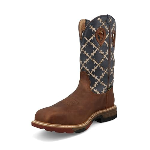 Twisted X MXBNWM1 12” Western Work Boots - Nano Toe Mens Hazel/Navy