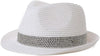 Broner Fancet Packable Straw Fedora, Marled Band