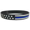 Thin Blue Line / Thin Red Line Bracelet - Silicone