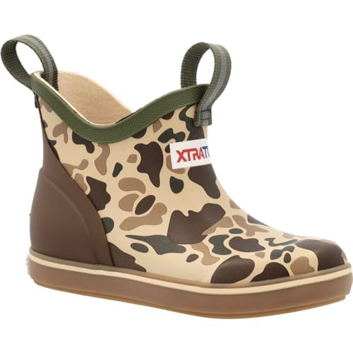 XtraTuf XKABDCMC / XKABDCMY Kids Ankle Deck Boot - Duck Camo
