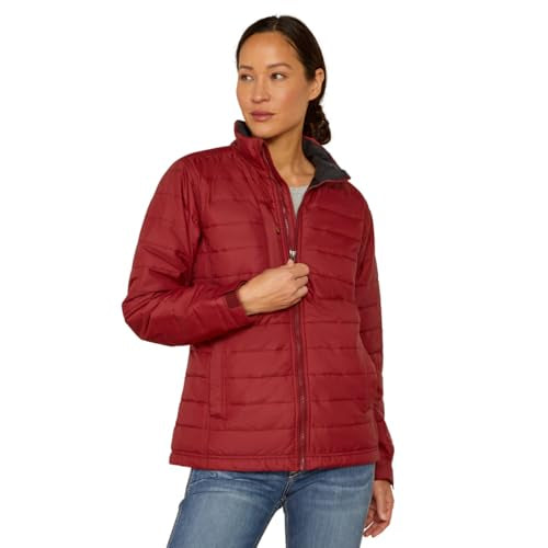 Ariat 10052551 Women Rebar Cordura Ripstop Lightweight Insulated Jacket, Cabernet