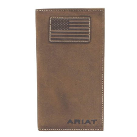 Ariat Trifold Rodeo Wallet USA Flag Patch Wallet A3548344