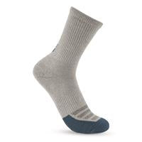 Carhartt SC9913 Women's Force Midweight Logo Crew Sock 3 Pack | Alabaster Heather