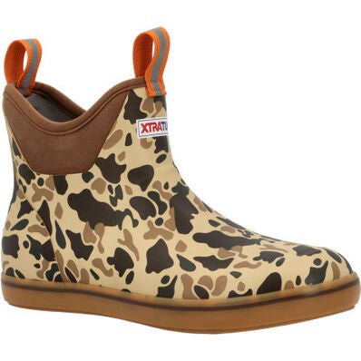 XtraTuf XMABDCAM Men's 6 in Ankle Deck Boot Duck Print
