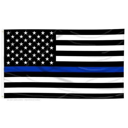 Kroll Thin Blue Line 3x5 flag