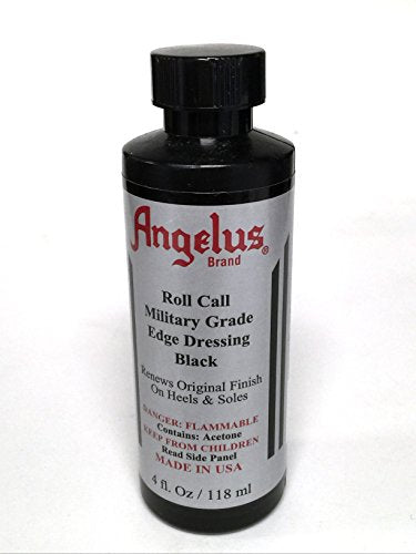 Angelus Roll Call Military Edge Dressing for Shoes Soles Heels Black 20030-1