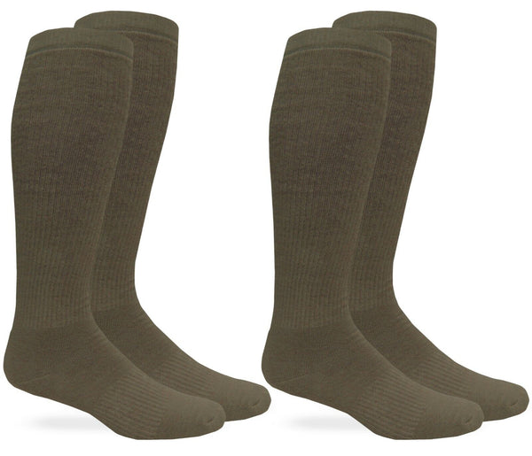 Carolina Mills 1201A Moisture Wicking Cushion Coyote Combat Boot Military 2 Pair