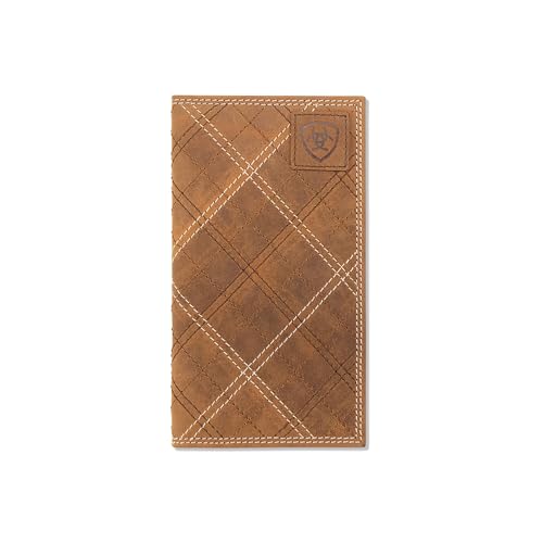 ARIAT Men's Cross Stitch Rodeo Wallet with Embossed Patch A3562944