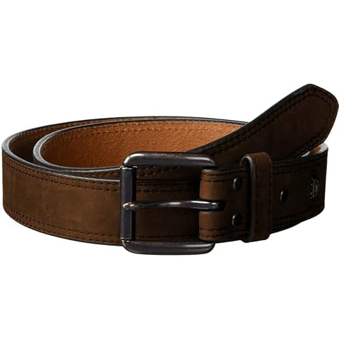 Ariat 1012702 Men's Triple Stitch Leather Belt with Orange Inside
