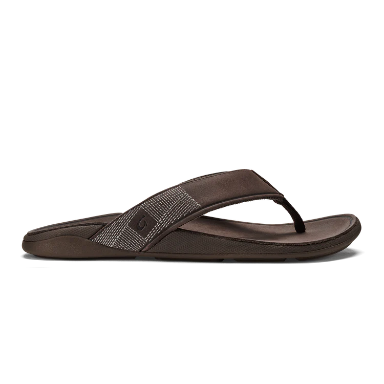 OluKai 10465 Men’s Tuahine Dk Wood/Dk Wood