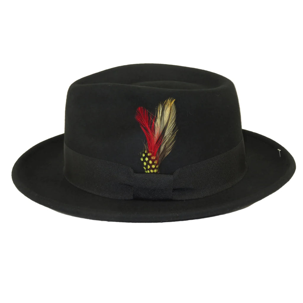 Broner 73-041: Men's Broner Wool Hat Classic Soft Fedora STREETWISE 73-041 Black