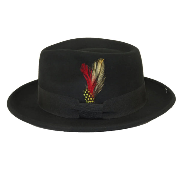 Broner 73-041: Men's Broner Wool Hat Classic Soft Fedora STREETWISE 73-041 Black