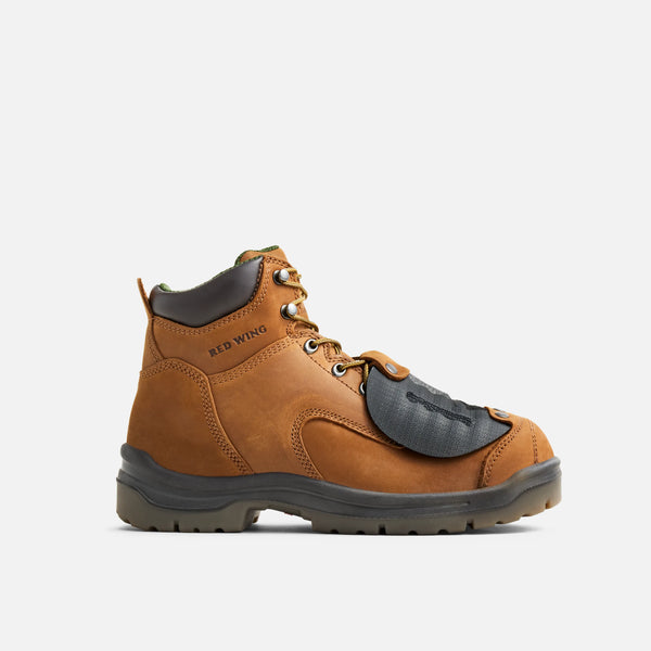 Red Wing Boots: 4456 6" Metguard Boot Brown