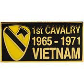PINS- VIET, BDG, 001ST CAV.DV 1965-1972 (1-1/8")