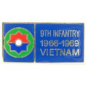 PINS- VIET, BDG, 009TH INF.DV 1966-1969 (1-1/8")