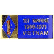 PINS- VIET, BDG, 001ST MAR.DV 1966-1971 (1-1/8")
