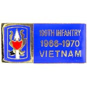 PINS- VIET, BDG, 199TH INF.BG 1966-1970 (1-1/8")