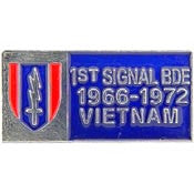 PINS- VIET, BDG, 001ST SIG.BG 1966-1972 (1-1/8")